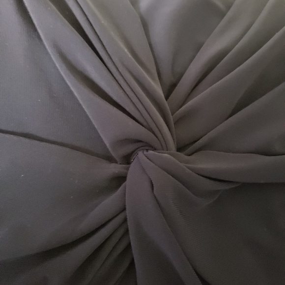 Chaps Dark Navy Blue Dress XL, Polyester, Elbow Length Sleeve - Picture 7 of 7